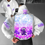 ONE PIECE Hot Blood Anime Print Men's and Women's Summer Fashion Street Casual Loose T-Shirt, Hoodie, Shorts and Sweatpants Top