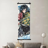 Demon Slayer Poster Home Decor Hashibira Inosuke Canvas Scrolls Picture Agatsuma Zenitsu Wall Art Kamado Nezuko Hanging Painting
