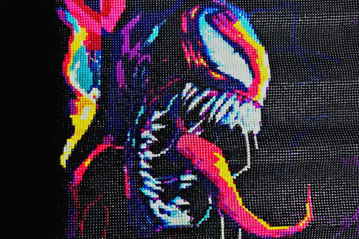 VENOM 5D GLOW IN THE DARK 5D WALL ART...(No Tax)