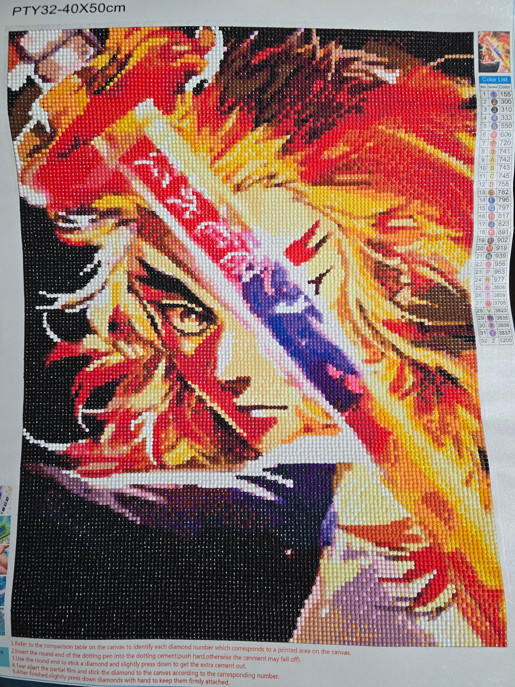 Demon Slayers Kyojuro Rengoku 5D Wall Art