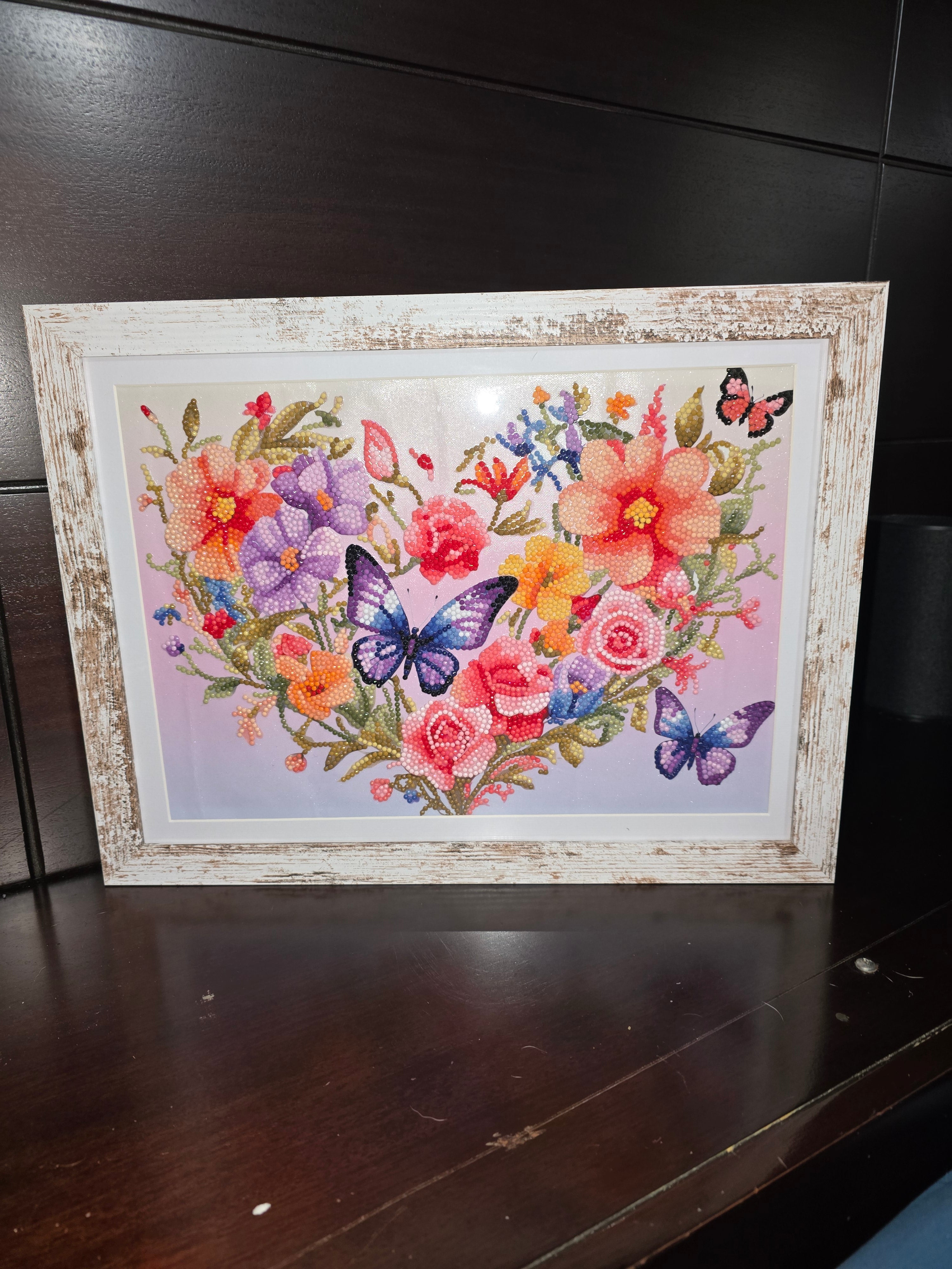 Valentines Day Heart Wreath 5D Wall Art       (No Tax)