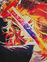 Demon Slayers Kyojuro Rengoku 5D 14x17 Custom Wood Framed Wall Art Painting